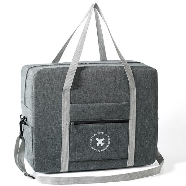 Foldable Travel Bag for Camping & Hiking - Large - Large Black