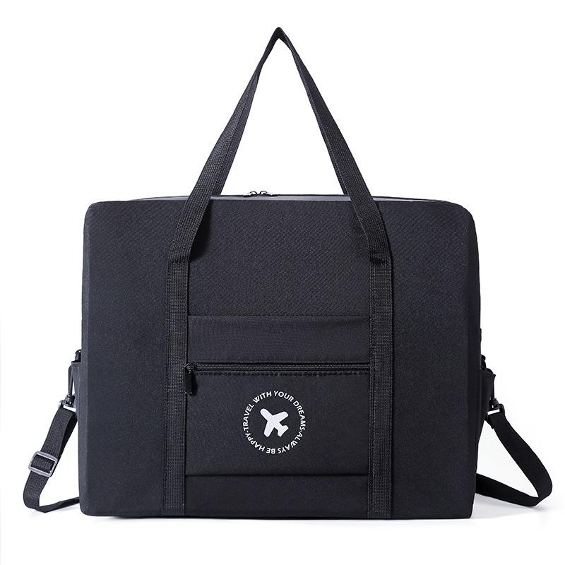 Foldable Travel Bag for Camping & Hiking - Large - Large Black