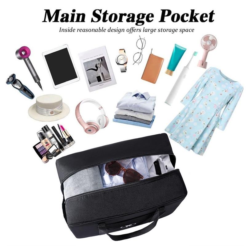 Foldable Travel Bag for Camping & Hiking - Large - Large Black