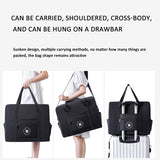 Foldable Travel Bag for Camping & Hiking - Large - Large Black