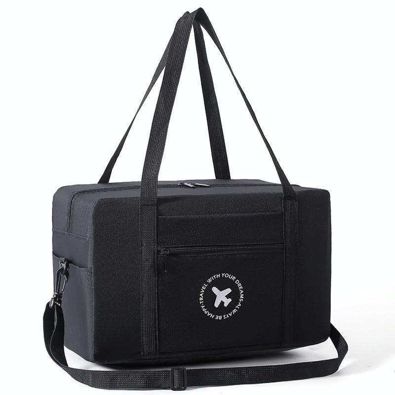 Foldable Travel Bag for Camping & Hiking - Large - Large Black