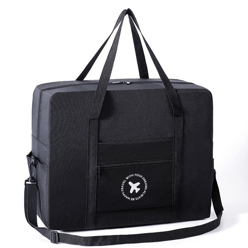 Foldable Travel Bag for Camping & Hiking - Large - Large Black