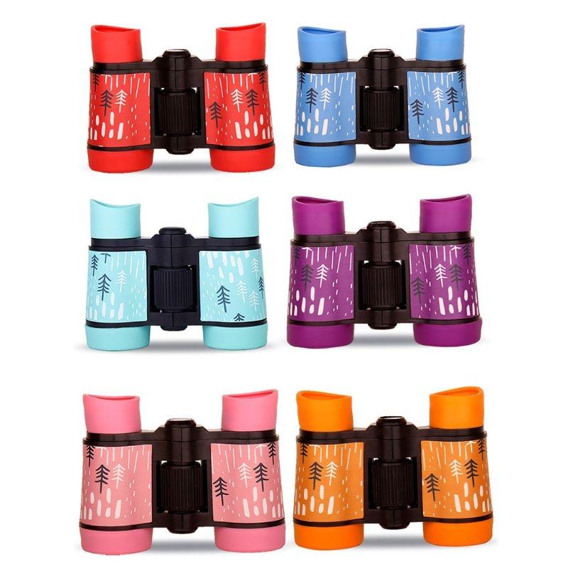 Children's Bird Watching Binoculars - 4x30 Perfect Gift - Rain Season Red