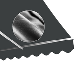 Outdoor Folding Arm Awning Retractable Sunshade Canopy Grey 4.0m x 2.5m