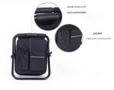 Green Insulated Cooler Backpack Chair - Foldable Stool for Picnics & BBQ